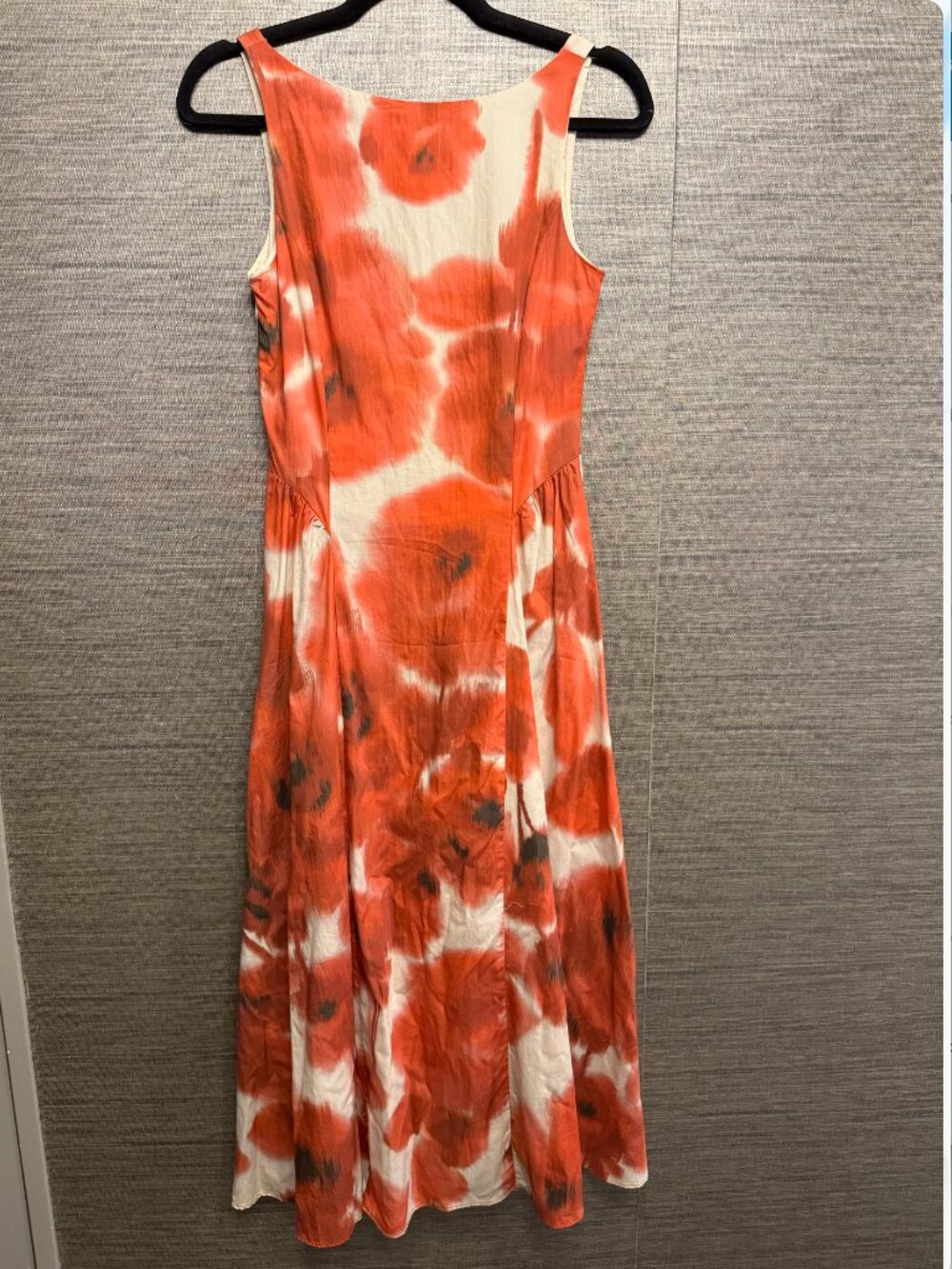 Mango Orange Floral Dress